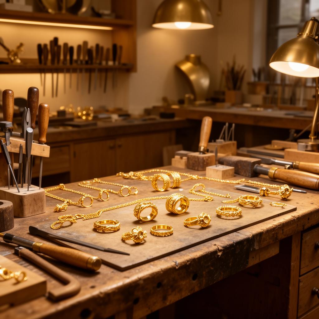 DD Enterprise jewelry workshop with craftsmen at work
